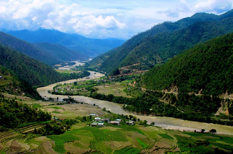 Mountain, Valleys and Rivers of Bhutan