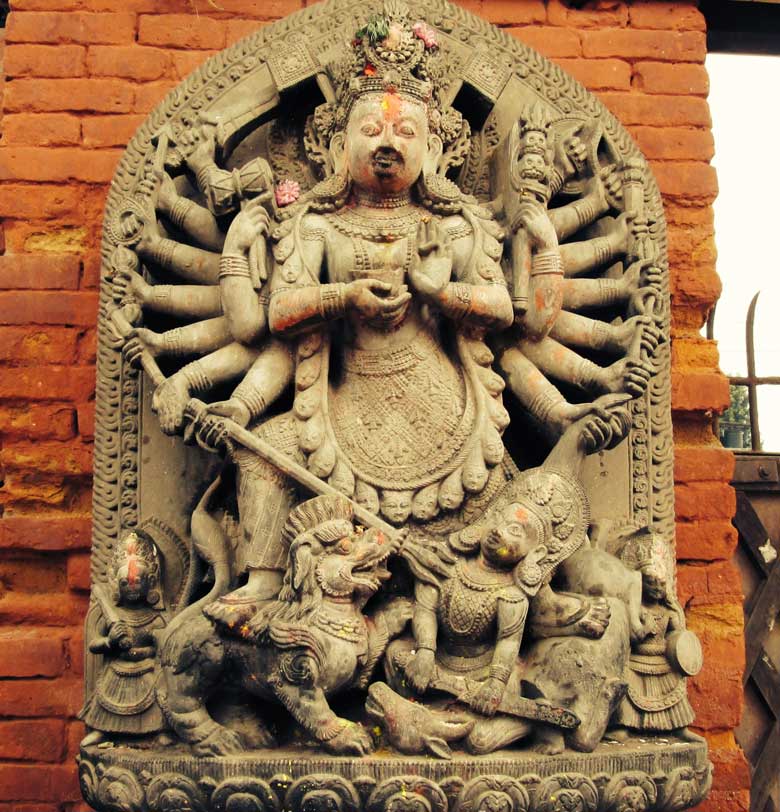 Ugrachandi and Bhairav statues
