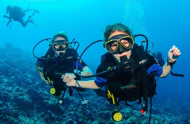 Scuba diving in Maldives