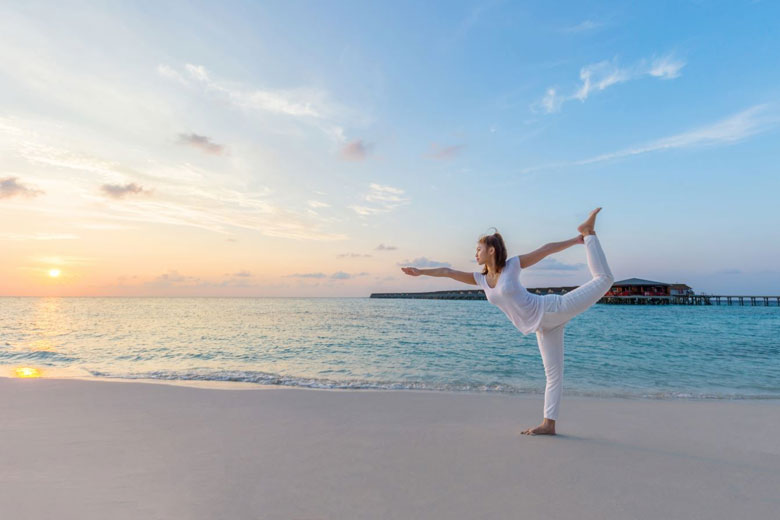 Sunrise and Sunset Yoga in Maldives