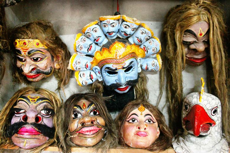 Masks from Majuli Island