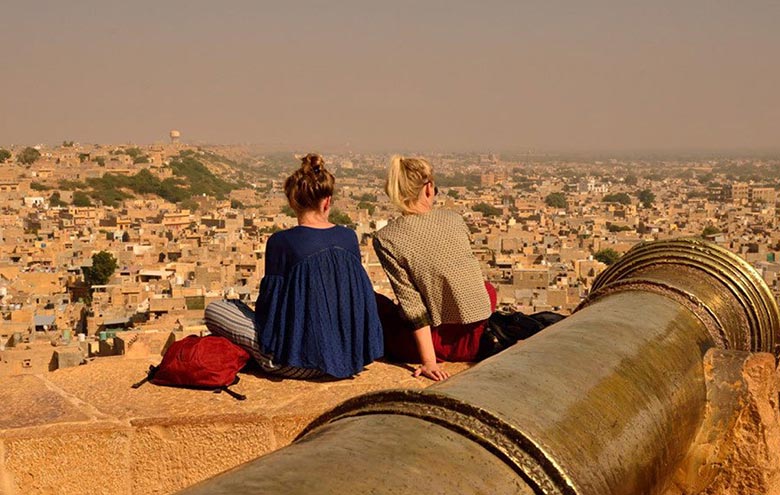 Tourist at Jaisalmer Fort