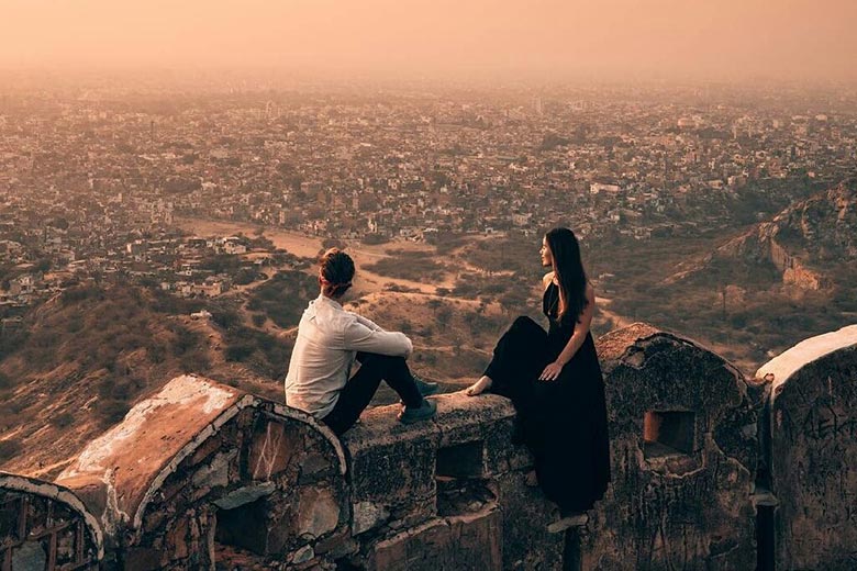 Tourist at Nahargarh Fort