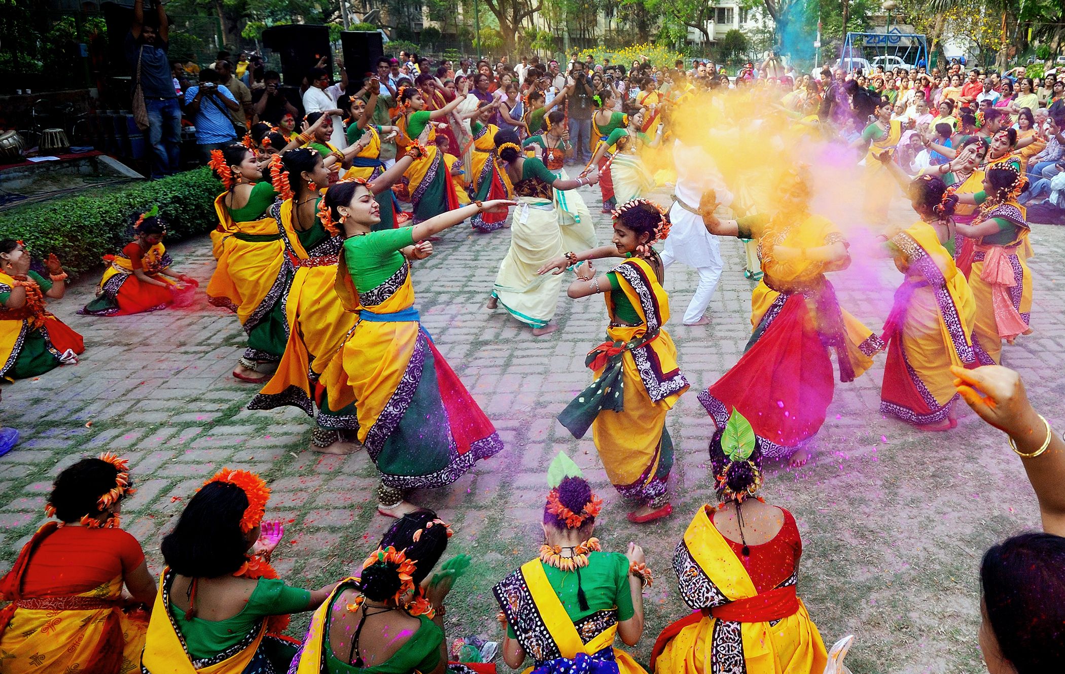 Holi at Shantiniketan